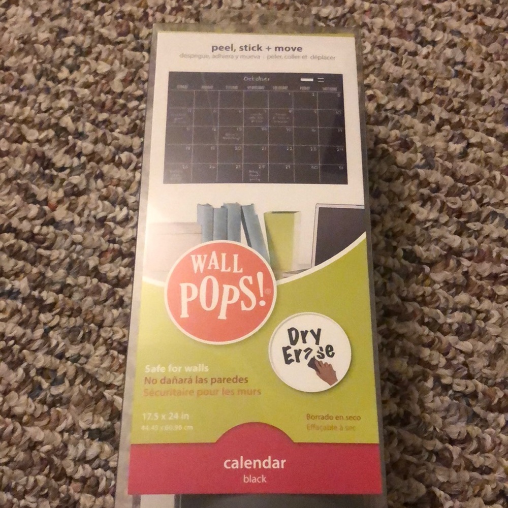 Calendar peel and stick